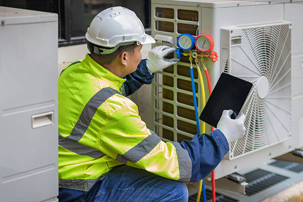 Professional Heat Pump Repair technician working in Agawam, MA